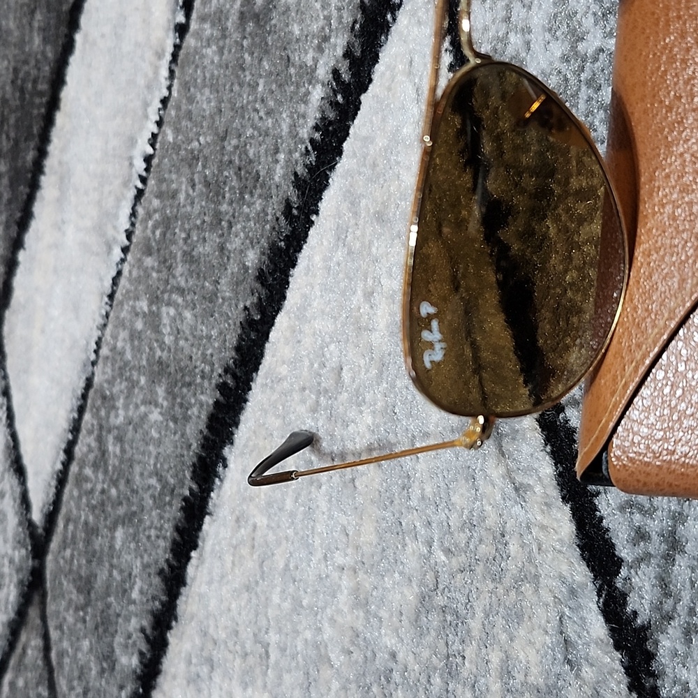 UNISEX RAY BAN AVIATOR GRADIENT METAL MATTE GOLD BROWN LENSES & CASE PRI… - Picture 4 of 12